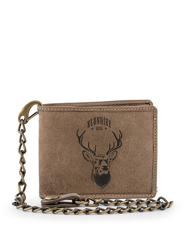 Бумажник с металлической цепочкой «Harry Deer» KLONDIKE 1896 KD1015-02