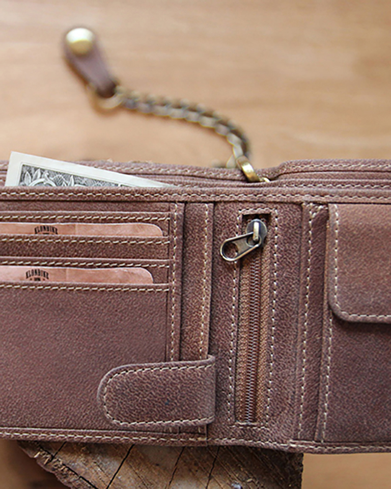 Бумажник с металлической цепочкой «Harry Bike» KLONDIKE 1896 KD1017-02