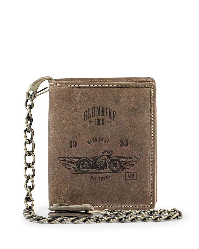 Бумажник с металлической цепочкой «Wayne Bike» KLONDIKE 1896 KD1022-02