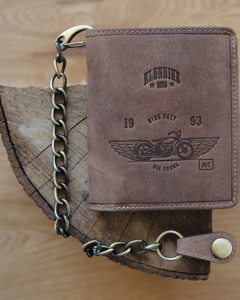 Бумажник с металлической цепочкой «Wayne Bike» KLONDIKE 1896 KD1022-02