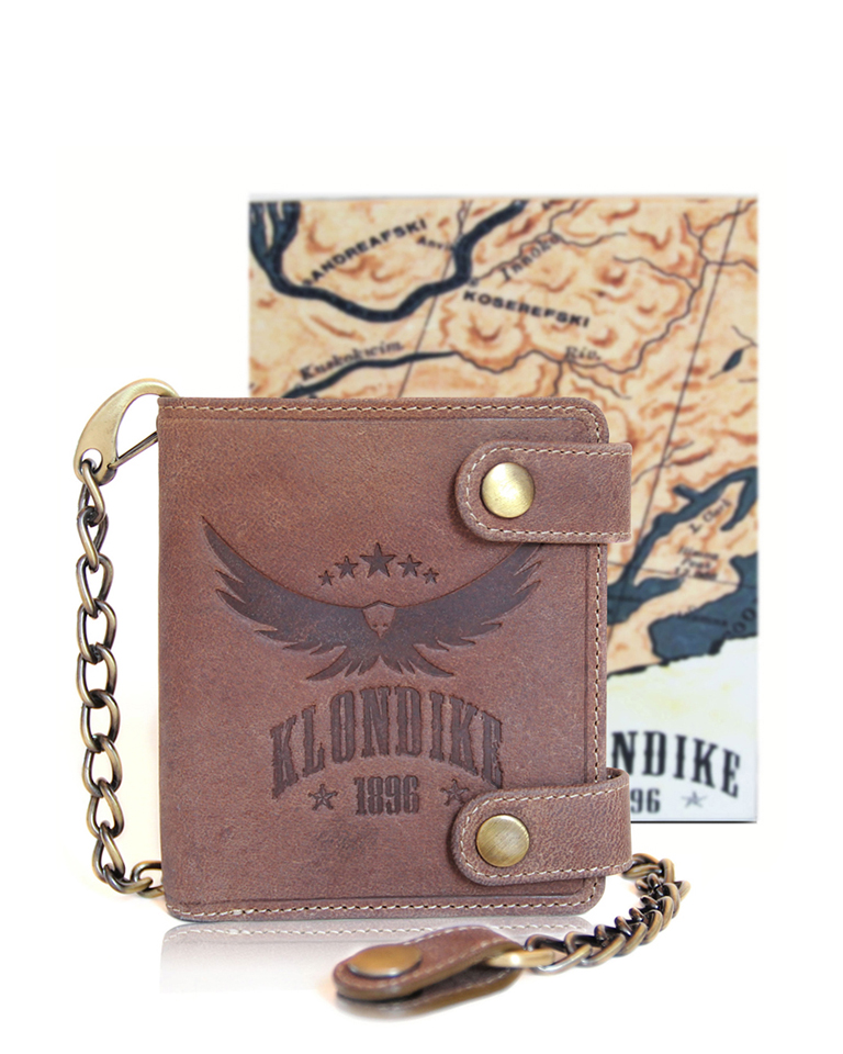 Бумажник с металлической цепочкой «Tim Eagle» KLONDIKE 1896 KD1023-02