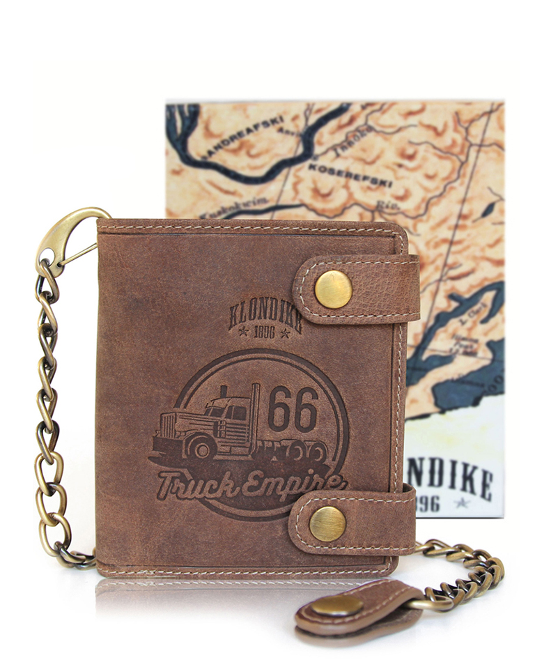 Бумажник с металлической цепочкой «Tim Truck» KLONDIKE 1896 KD1026-02