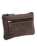 Ключница KLONDIKE «Luke», натуральная кожа в темно-коричневом цвете, 11 х 7,5 см KLONDIKE 1896 KD1000-03