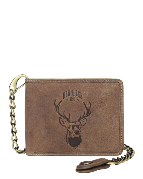 Бумажник с металлической цепочкой «Harry Deer» KLONDIKE 1896 KD1015-02