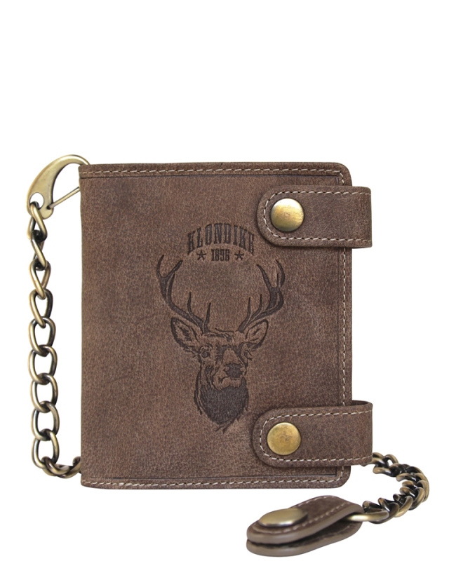 Бумажник с металлической цепочкой «Tim Deer» KLONDIKE 1896 KD1025-02
